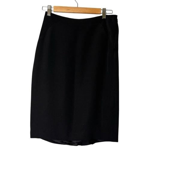 Black Label Ralph Lauren 100% Silk Office Skirt- Size 6 - Picture 4 of 10